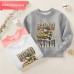 【12M-9Y】Boy Road Roller Print Cotton Stain Resistant Long Sleeve Sweatshirt