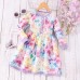 【2Y-7Y】Girl Casual Colorful Cartoon Animal Unicorn Floral Print Long Sleeve Dress