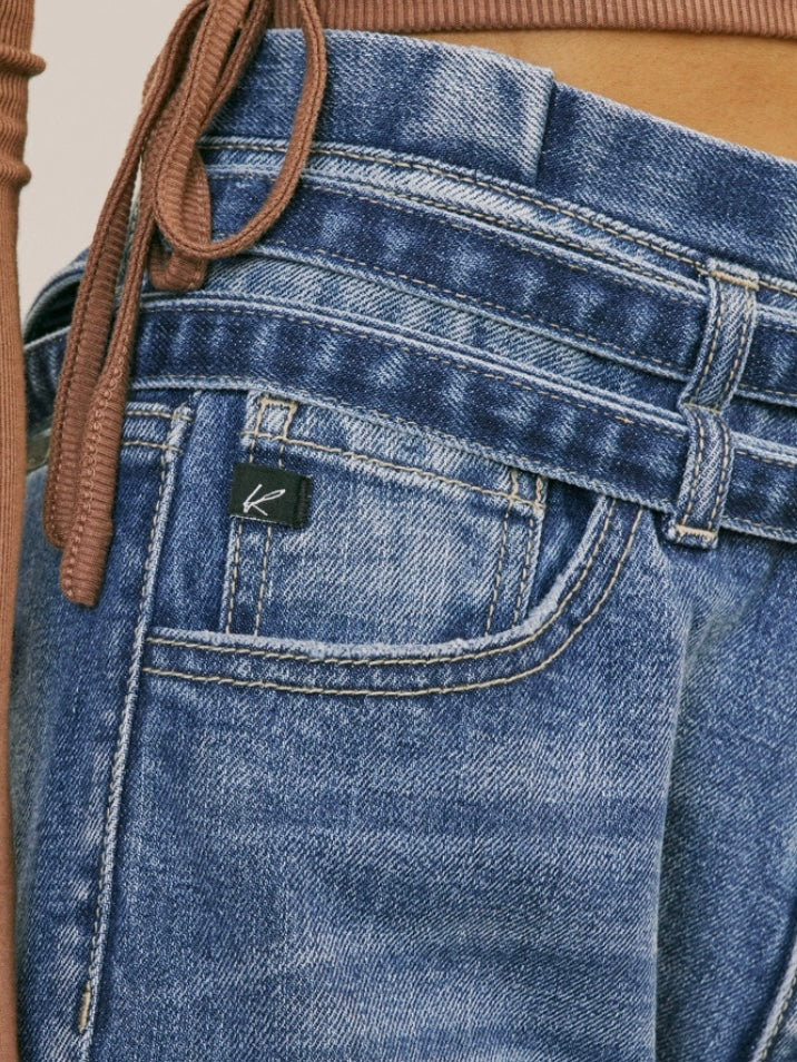 Promise Belted Paperbag Waist Jeans Promise Belted Paperbag Waist Jeans