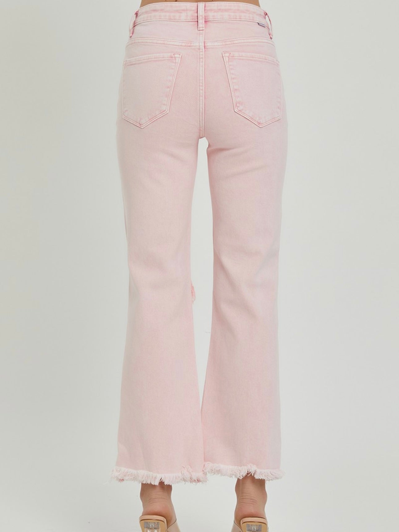 Acid Pink Distressed Jeans Acid Pink Distressed Jeans