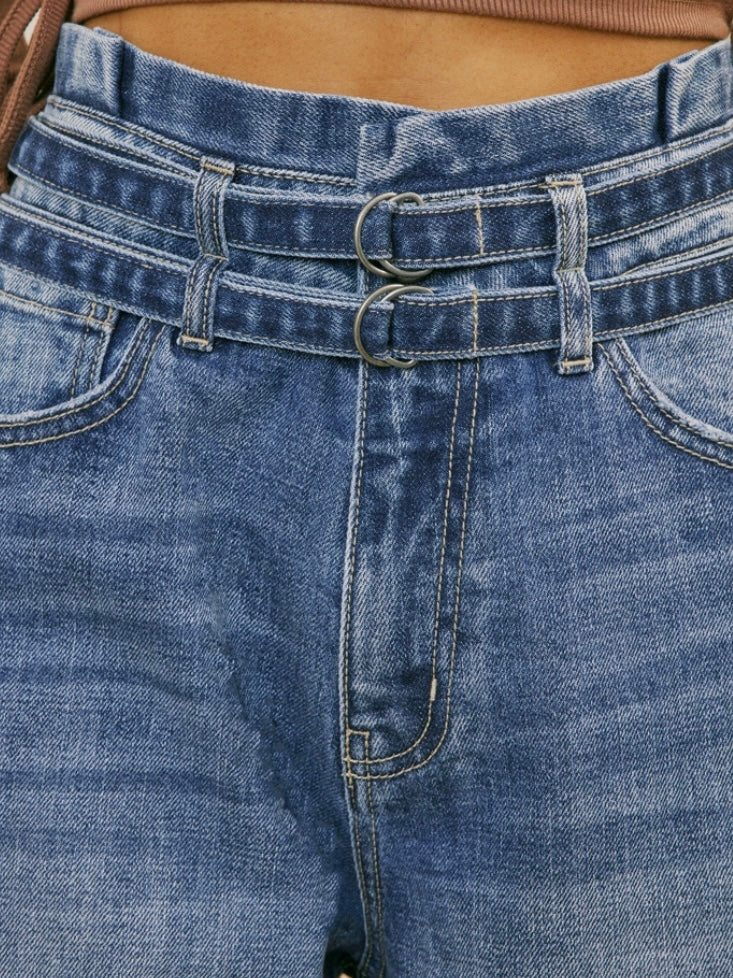 Promise Belted Paperbag Waist Jeans Promise Belted Paperbag Waist Jeans