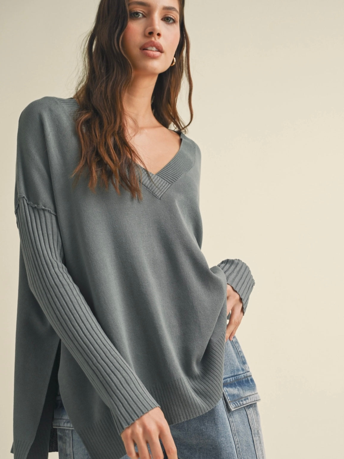 Sienna Deep V Sweater Sienna Deep V Sweater