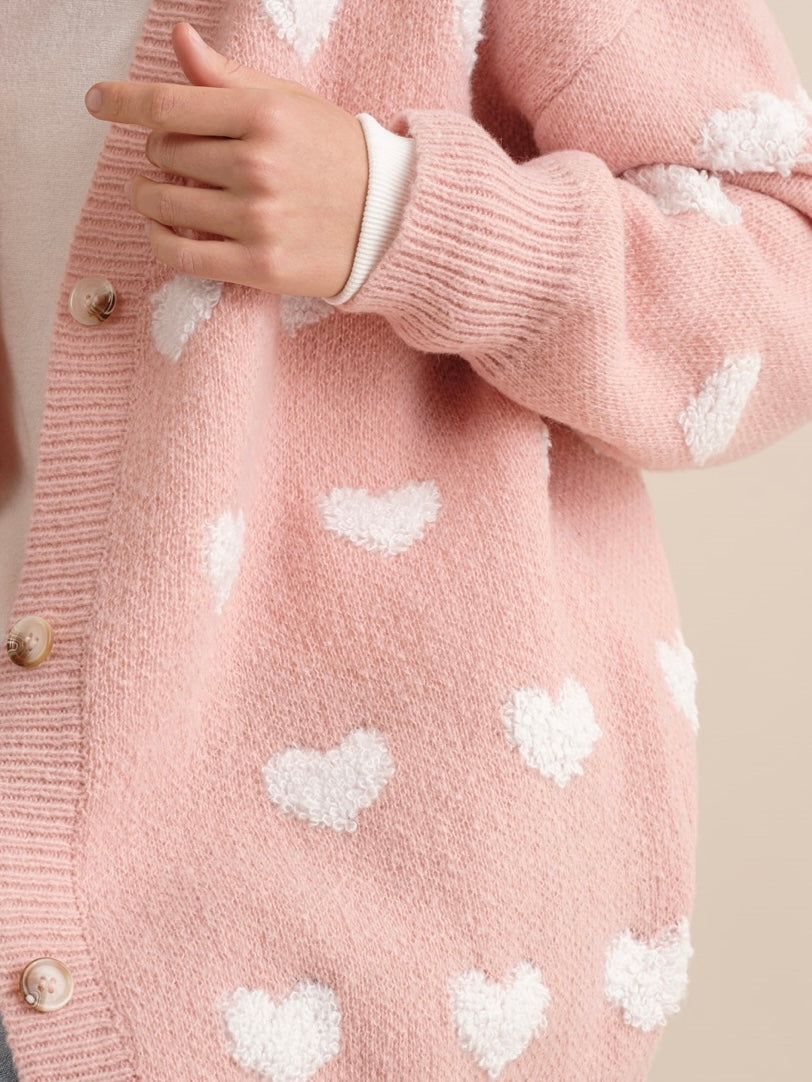 Heart All Over Cardigan Heart All Over Cardigan