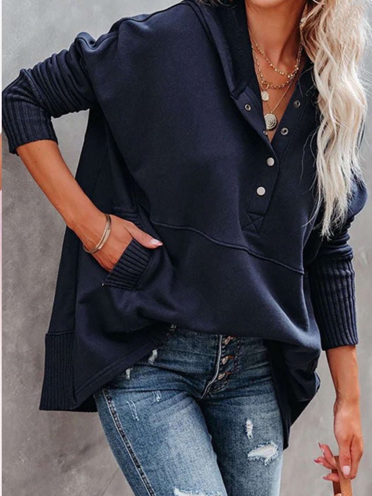 The Henley Hoodie The Henley Hoodie
