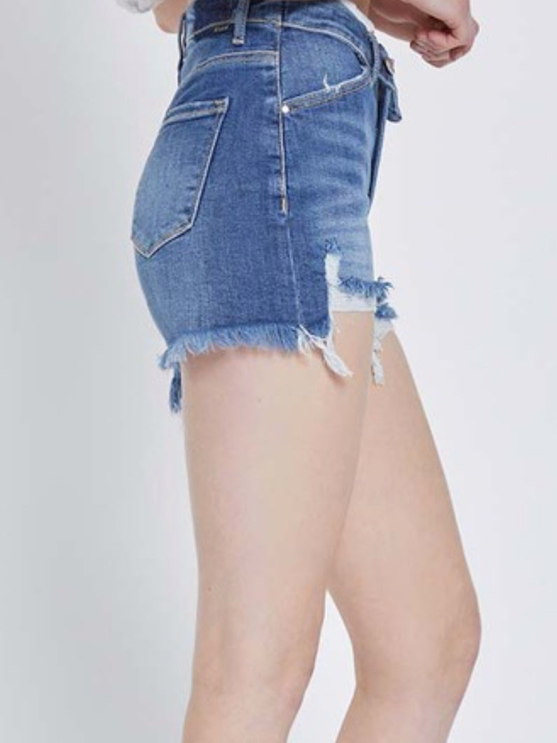 The Folded Waist Jean Shorts The Folded Waist Jean Shorts