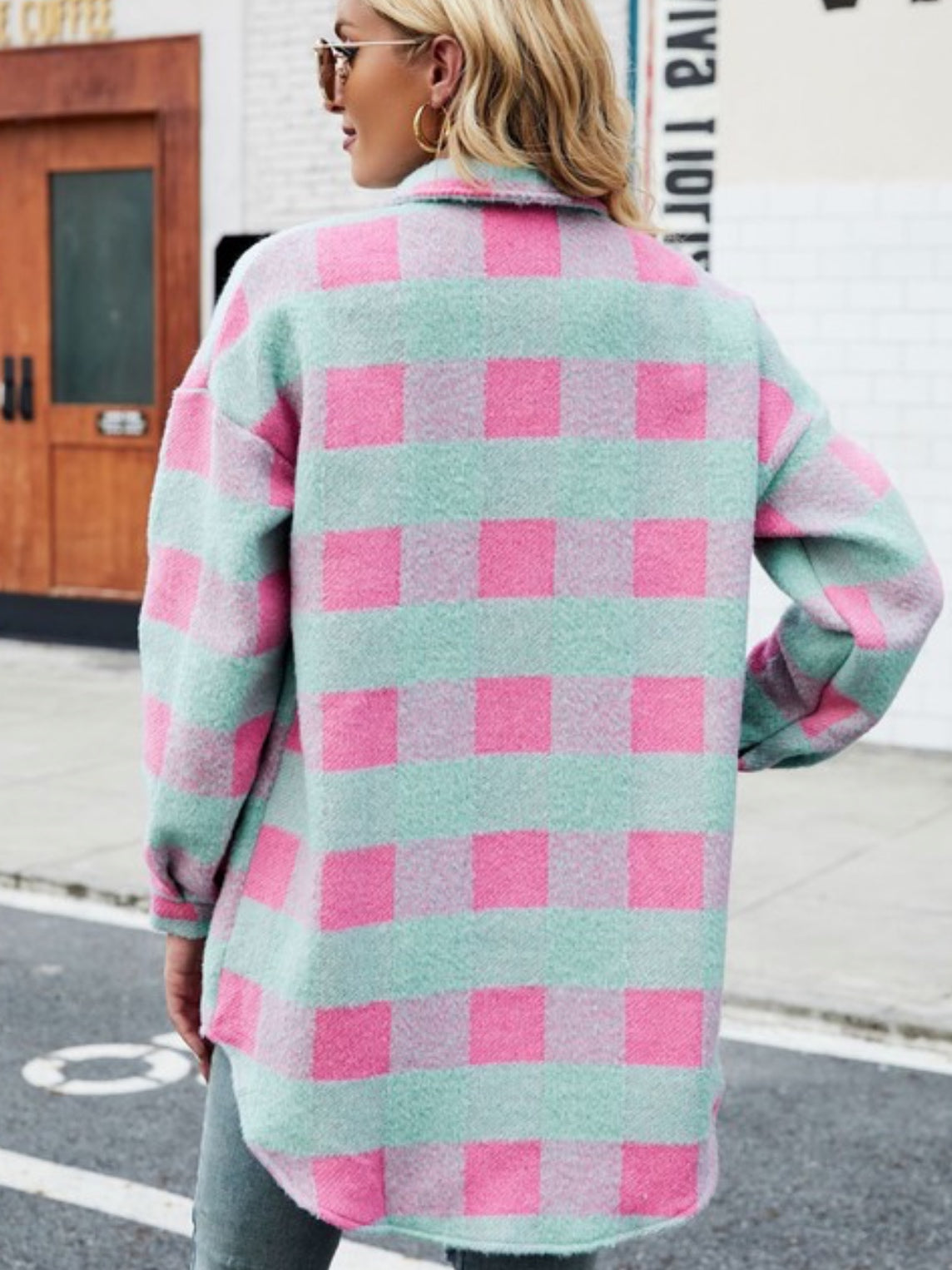 Ocean Side Plaid Shacket Ocean Side Plaid Shacket