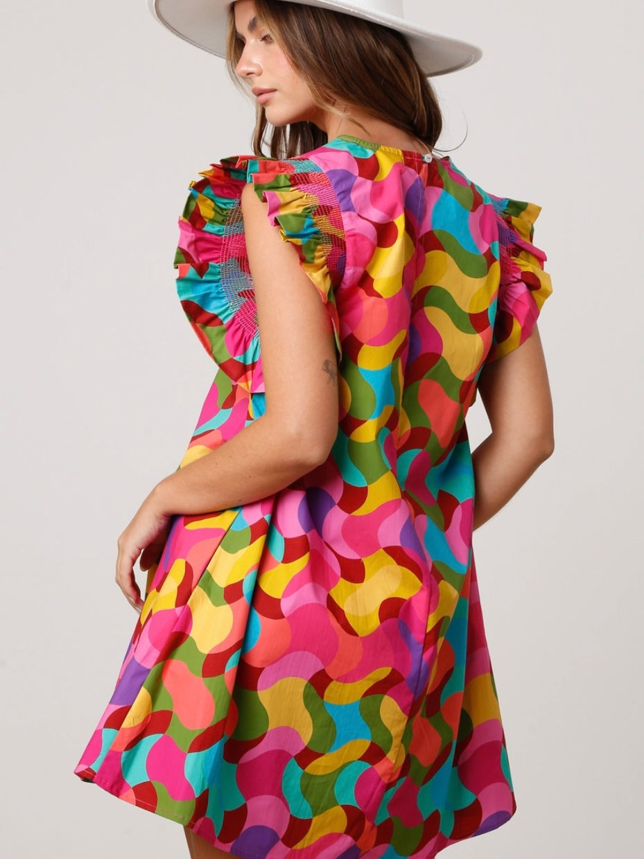 Chroma Wave Shift Dress Chroma Wave Shift Dress