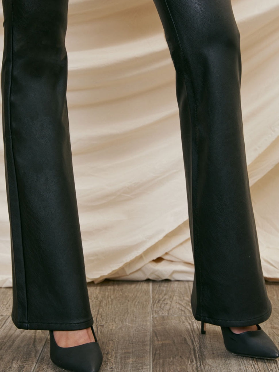 Keke Faux Leather Jeans