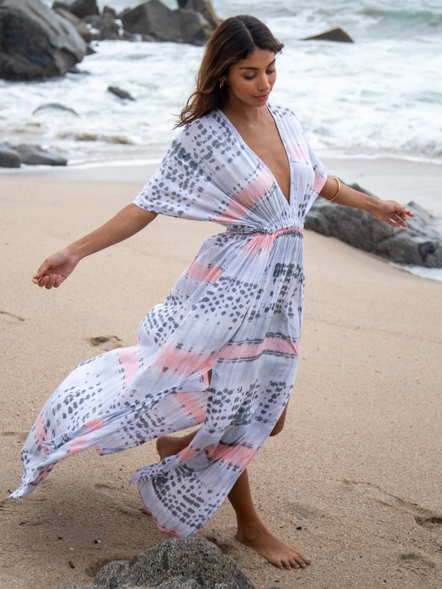Amy Kimono Maxi Dress Amy Kimono Maxi Dress