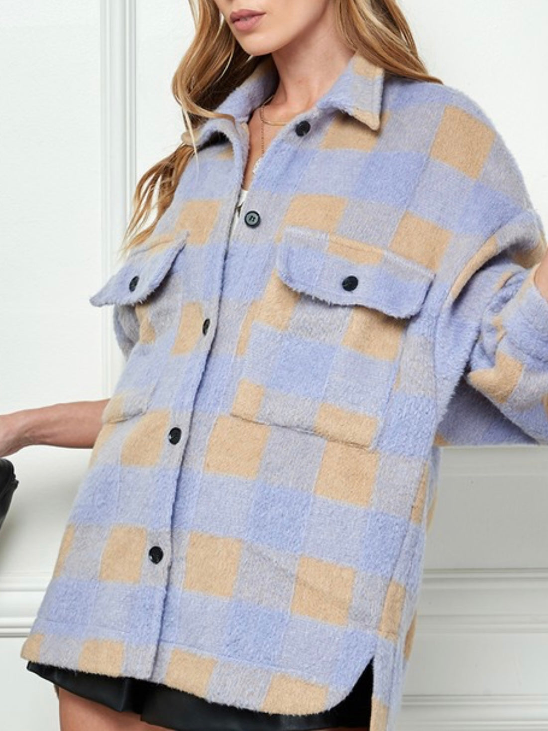 Ocean Side Plaid Shacket Ocean Side Plaid Shacket