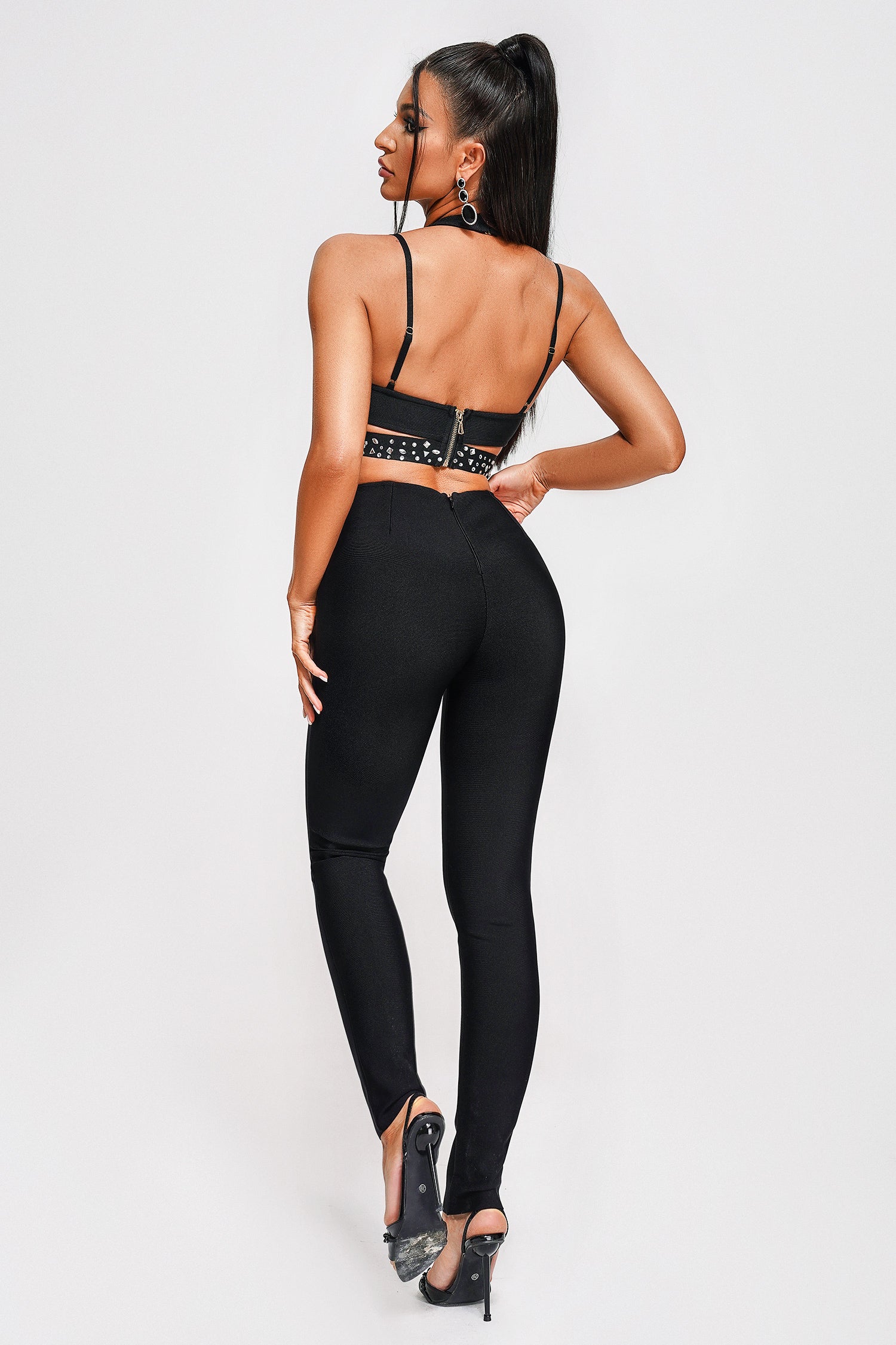 Patti Diamante Bandage Jumpsuit