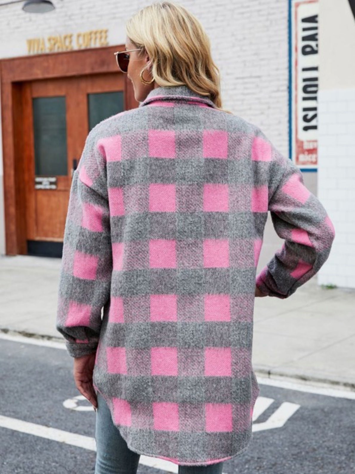 Ocean Side Plaid Shacket Ocean Side Plaid Shacket