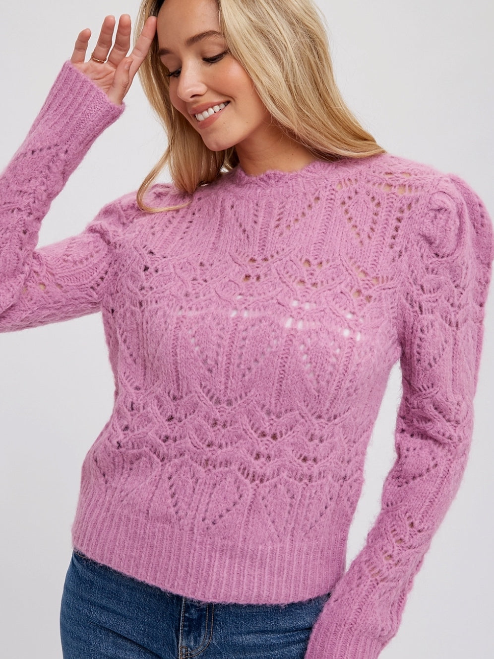 Puff Pointelle Sweater Puff Pointelle Sweater