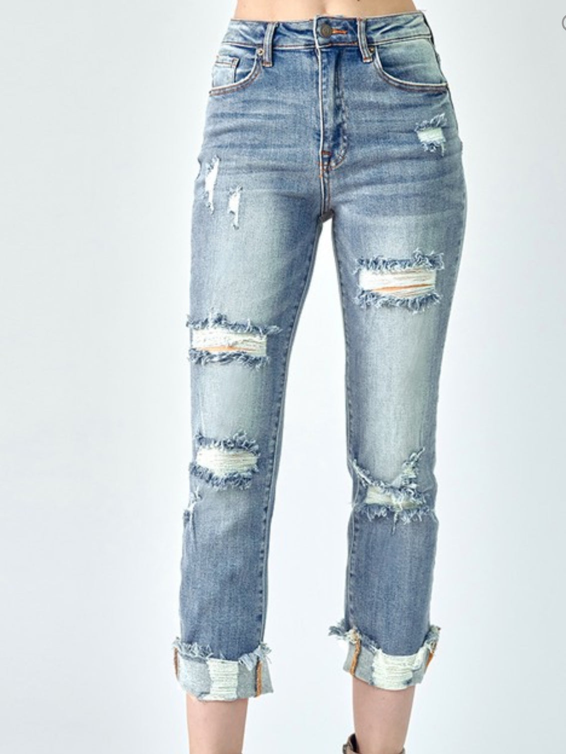 Turn It Up Distressed Jeans Turn It Up Distressed Jeans