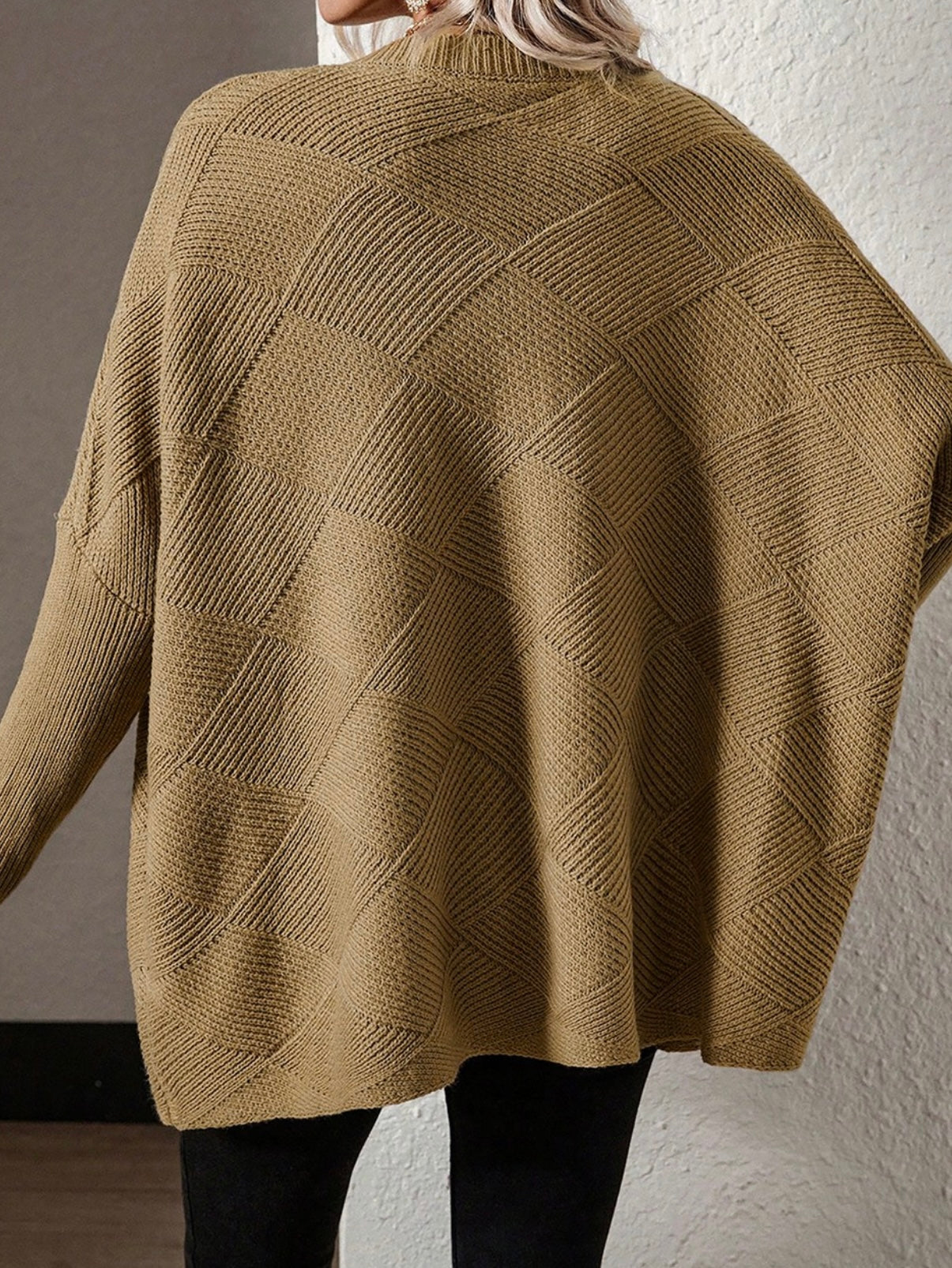 Checkered Boho Sweater