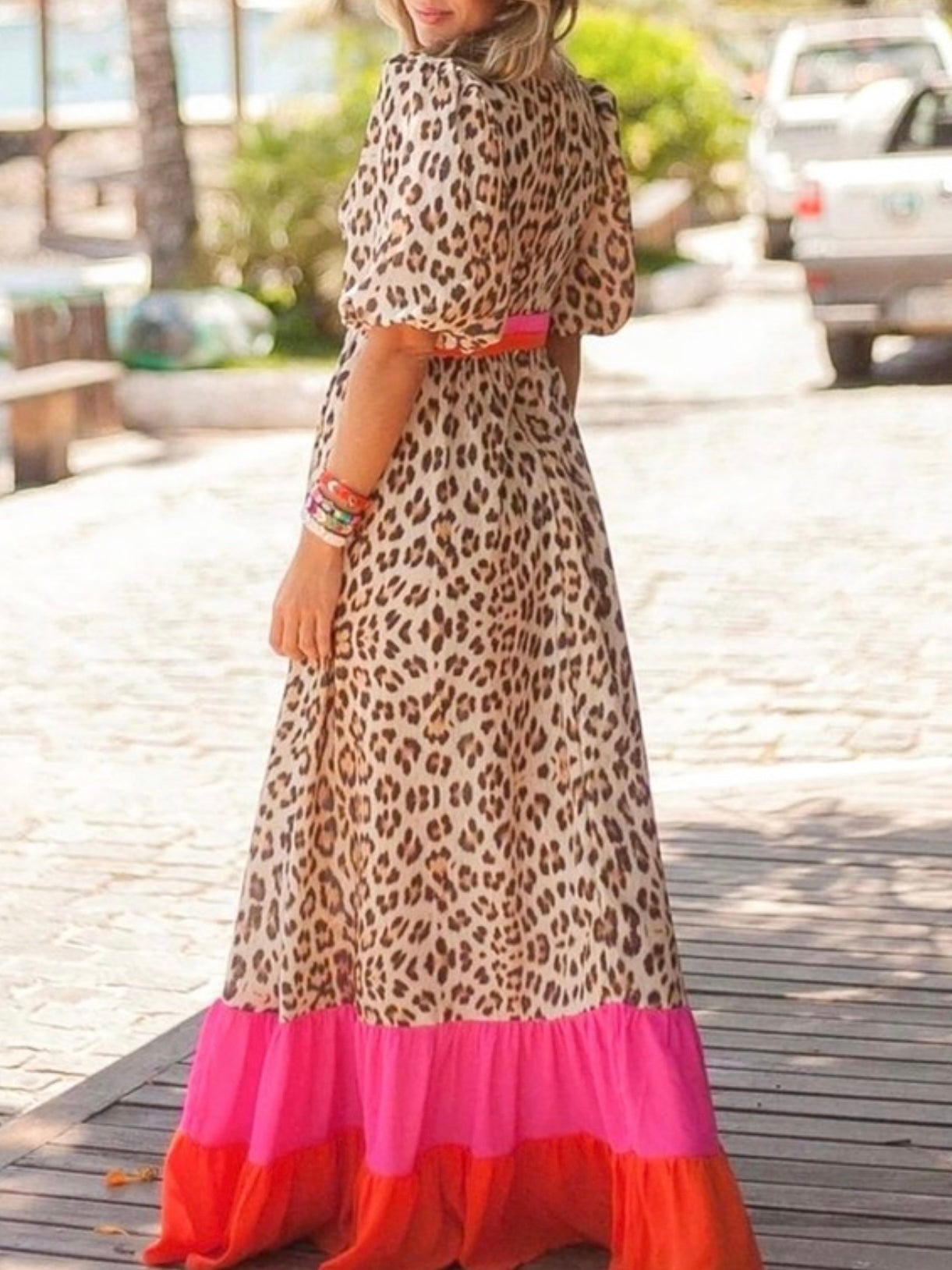 Leopard With A Color Twist Dress Leopard With A Color Twist Dress