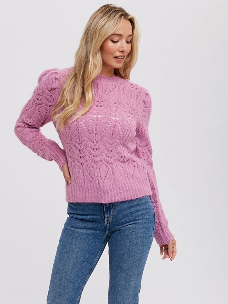 Puff Pointelle Sweater Puff Pointelle Sweater