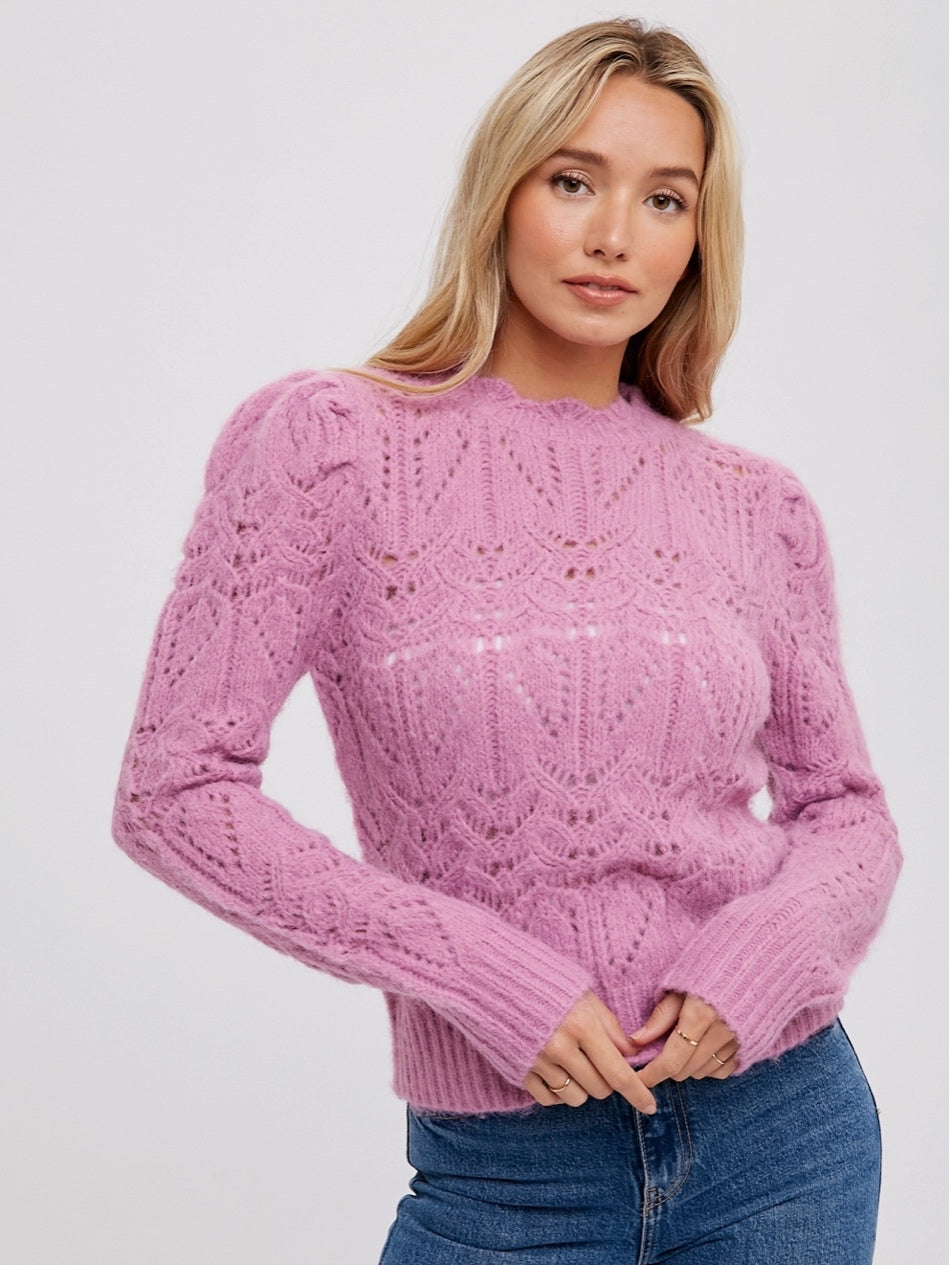 Puff Pointelle Sweater Puff Pointelle Sweater