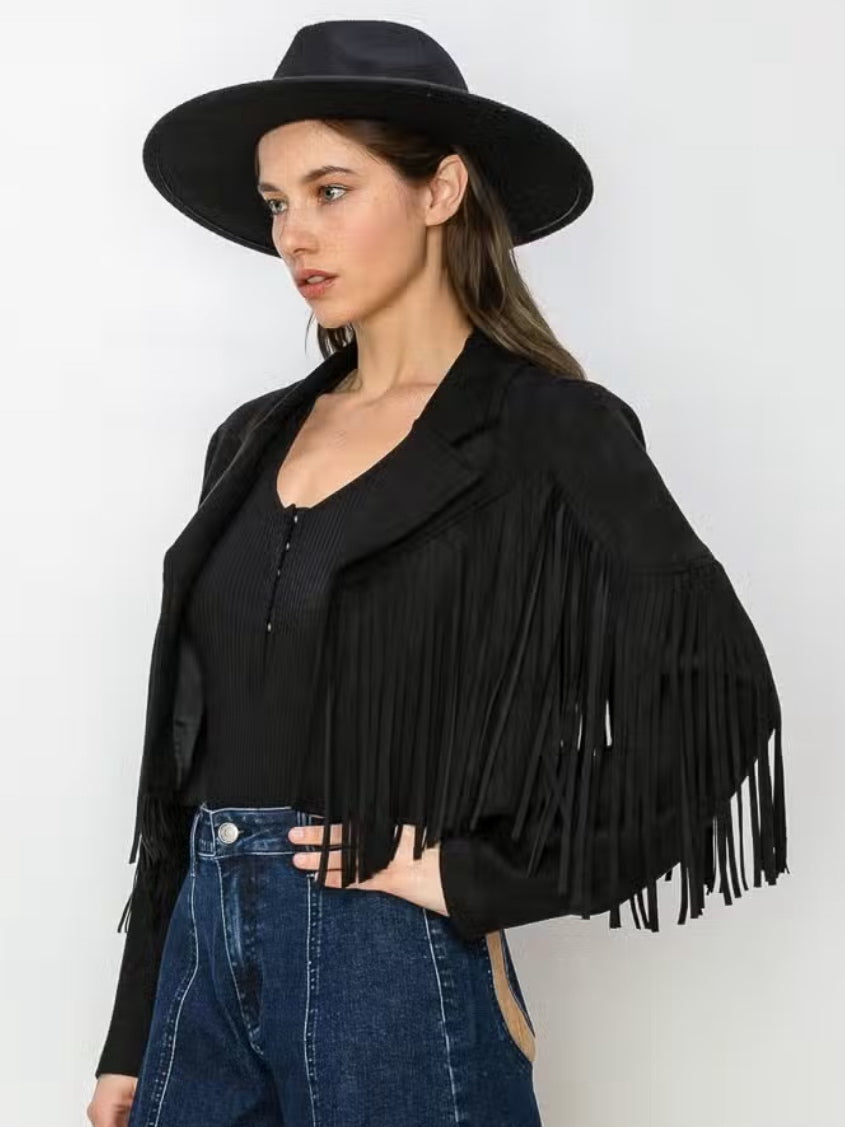 Get Fringed Boho Jacket Get Fringed Boho Jacket
