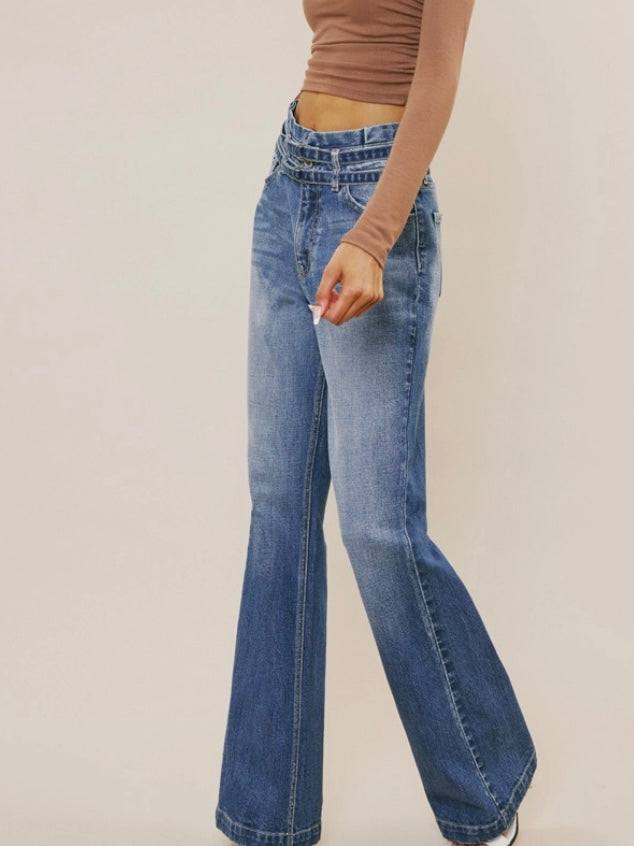 Promise Belted Paperbag Waist Jeans Promise Belted Paperbag Waist Jeans
