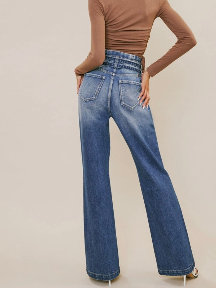 Promise Belted Paperbag Waist Jeans Promise Belted Paperbag Waist Jeans