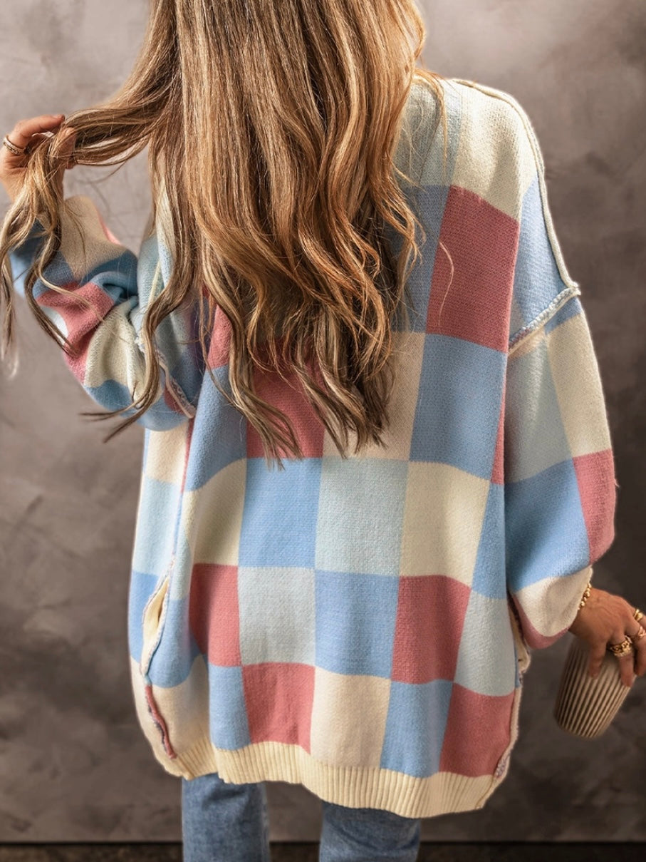 Checkered Cardigan