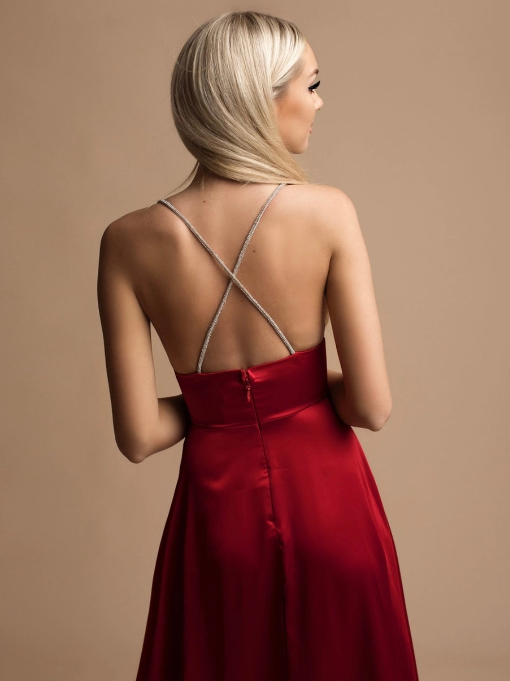 All Out Glam Satin Dress